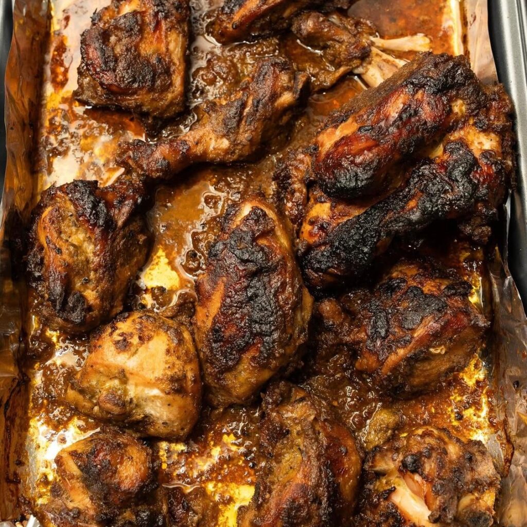 oven cooked jerk chicken with sungrown harvests